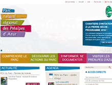 Tablet Screenshot of pnr-prealpesdazur.fr
